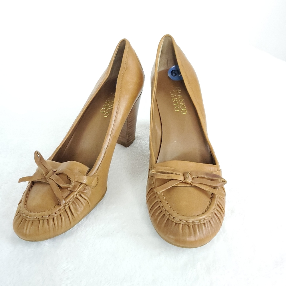 Franco Sarto Moccasin Toe Heels Sz 6.5